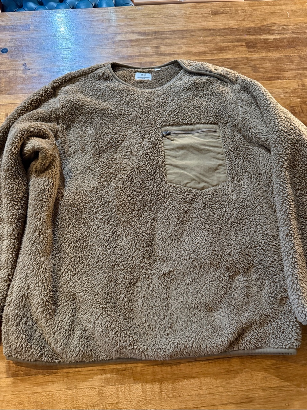 Uniqlo x Engineered Garments Fleece Pullover Olive Sz Med (a)